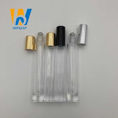 бутылка шарика ролика ясности 1ml 15ml 10ml стеклянная с духами Rollerball крышки золота мини Refillable